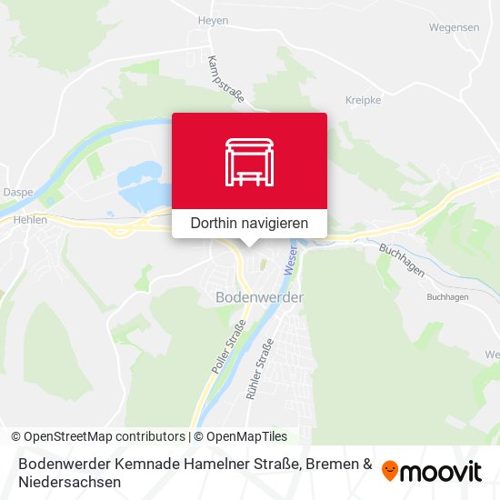 Bodenwerder Kemnade Hamelner Straße Karte