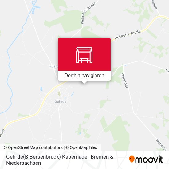 Gehrde(B Bersenbrück) Kabernagel Karte