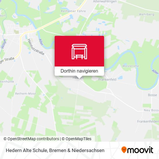 Hedern Alte Schule Karte