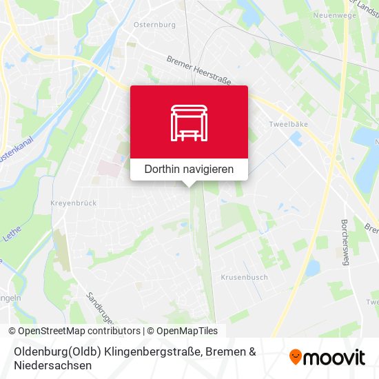 Oldenburg(Oldb) Klingenbergstraße Karte