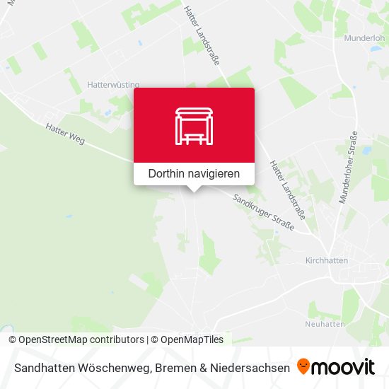 Sandhatten Wöschenweg Karte