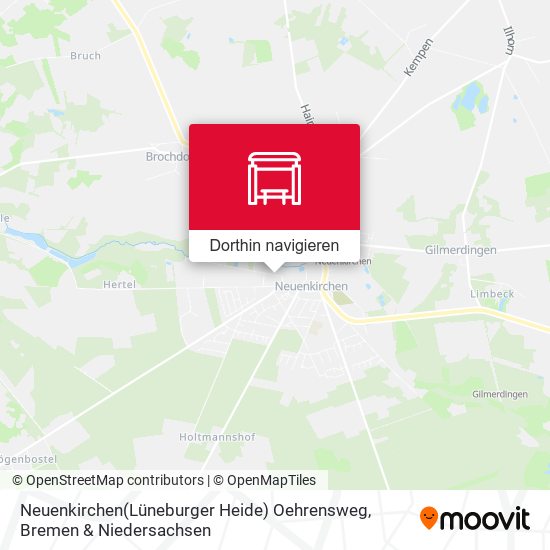 Neuenkirchen(Lüneburger Heide) Oehrensweg Karte