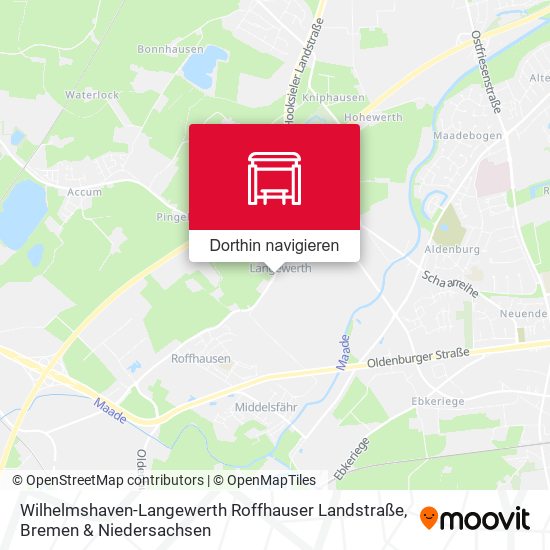 Wilhelmshaven-Langewerth Roffhauser Landstraße Karte