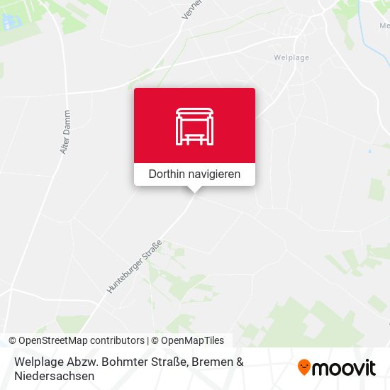 Welplage Abzw. Bohmter Straße Karte