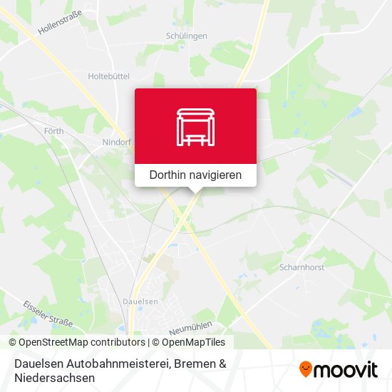 Dauelsen Autobahnmeisterei Karte