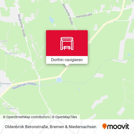 Oldenbrok Betonstraße Karte