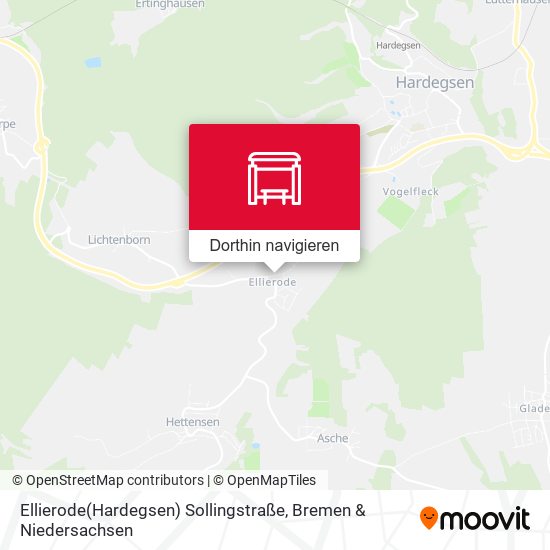 Ellierode(Hardegsen) Sollingstraße Karte