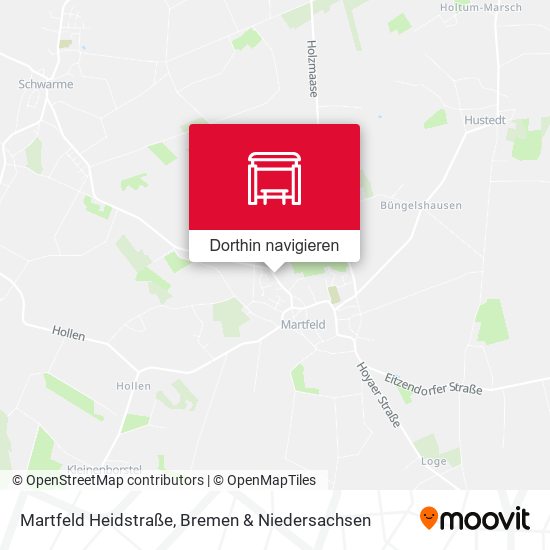 Martfeld Heidstraße Karte