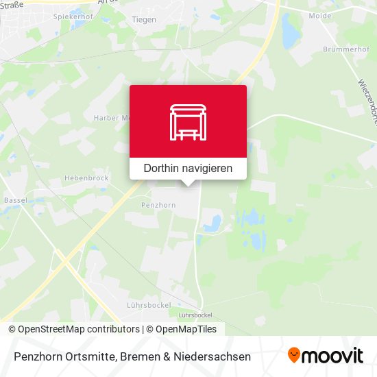 Penzhorn Ortsmitte Karte