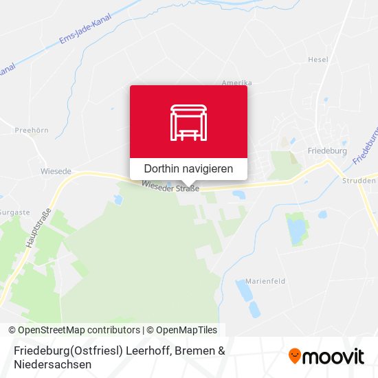 Friedeburg(Ostfriesl) Leerhoff Karte