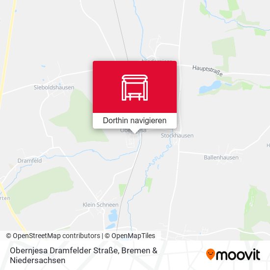 Obernjesa Dramfelder Straße Karte