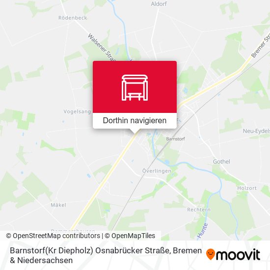 Barnstorf(Kr Diepholz) Osnabrücker Straße Karte
