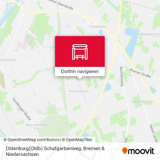 Oldenburg(Oldb) Schafgarbenweg Karte