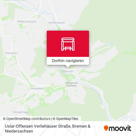 Uslar-Offensen Verliehäuser Straße Karte
