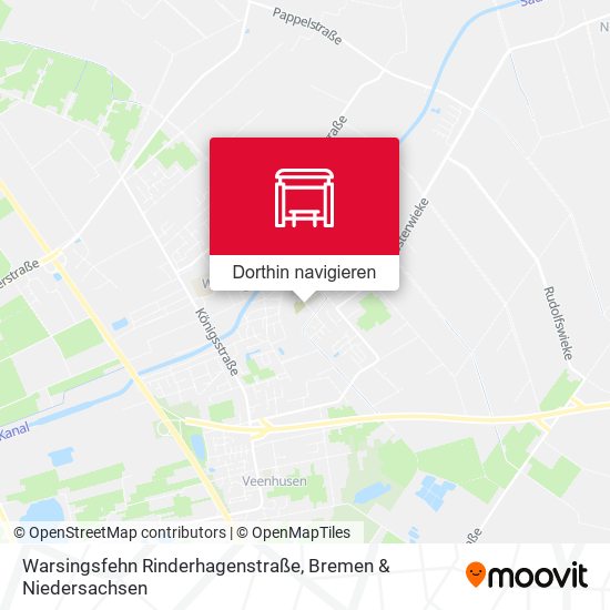 Warsingsfehn Rinderhagenstraße Karte