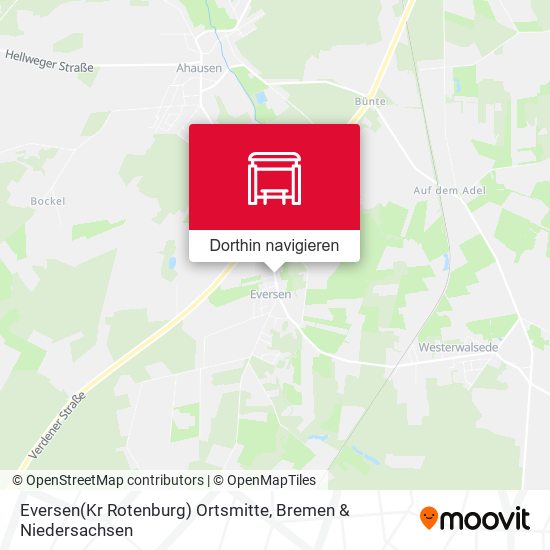 Eversen(Kr Rotenburg) Ortsmitte Karte
