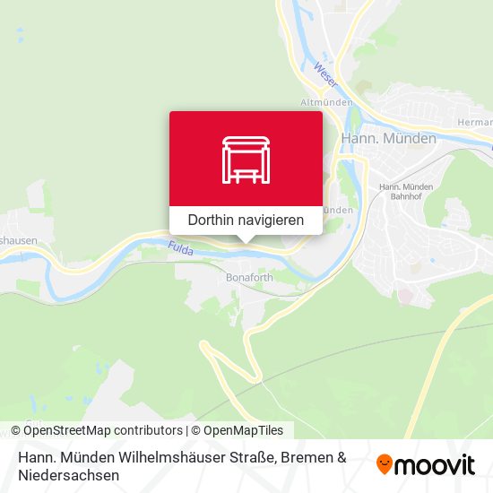 Hann. Münden Wilhelmshäuser Straße Karte