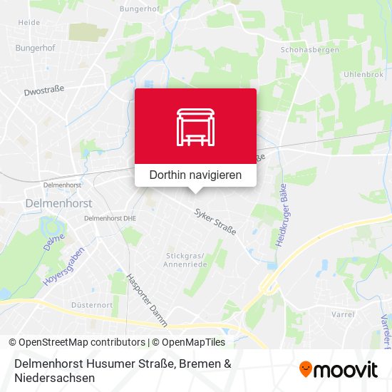 Delmenhorst Husumer Straße Karte