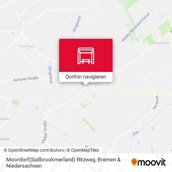 Moordorf(Südbrookmerland) Ritzweg Karte