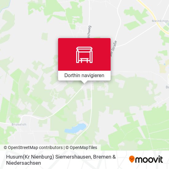 Husum(Kr Nienburg) Siemershausen Karte