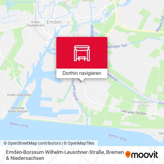 Emden-Borssum Wilhelm-Leuschner-Straße Karte