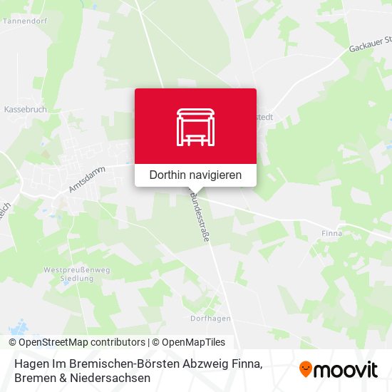 Hagen Im Bremischen-Börsten Abzweig Finna Karte