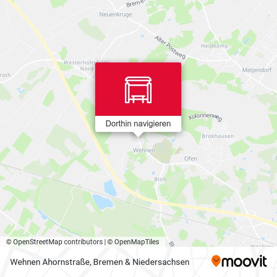 Wehnen Ahornstraße Karte