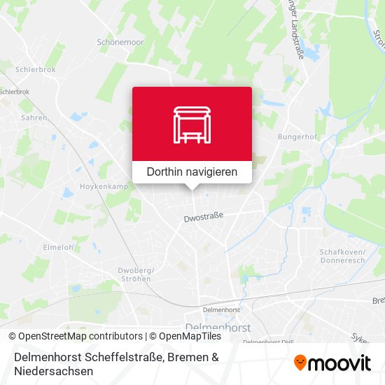 Delmenhorst Scheffelstraße Karte