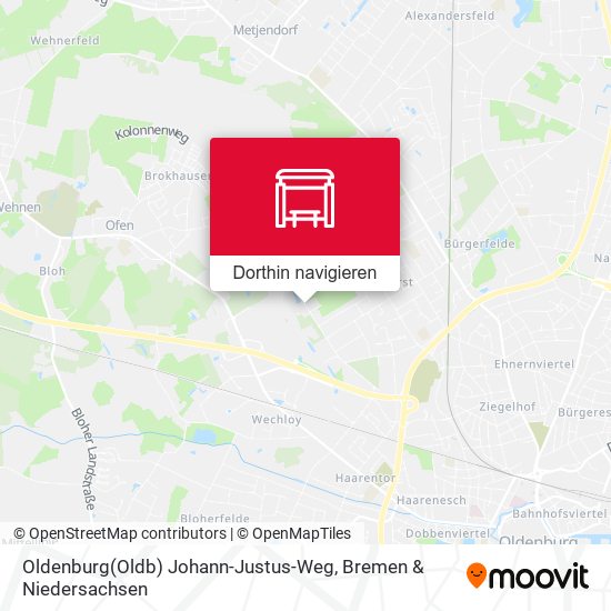Oldenburg(Oldb) Johann-Justus-Weg Karte