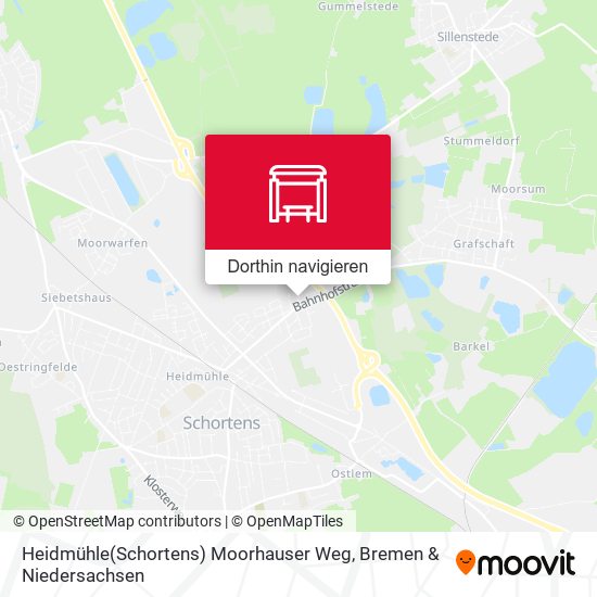 Heidmühle(Schortens) Moorhauser Weg Karte