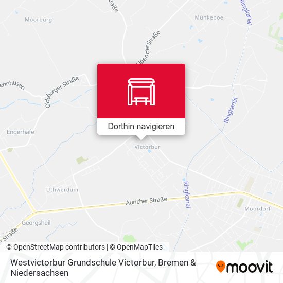Westvictorbur Grundschule Victorbur Karte