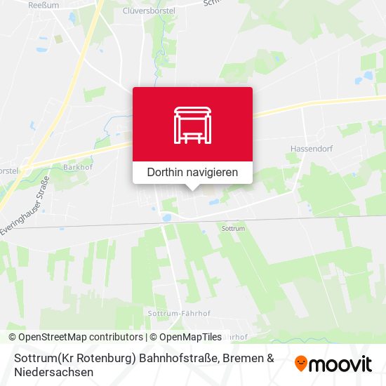 Sottrum(Kr Rotenburg) Bahnhofstraße Karte
