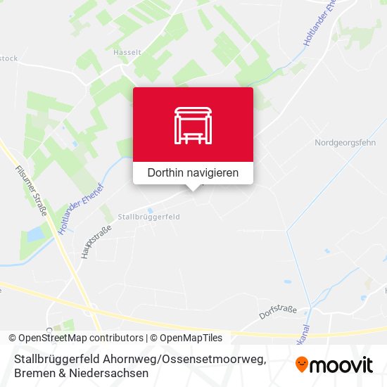 Stallbrüggerfeld Ahornweg / Ossensetmoorweg Karte