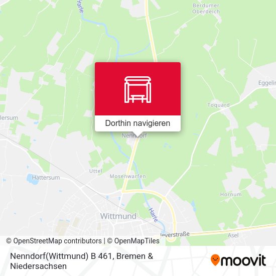 Nenndorf(Wittmund) B 461 Karte