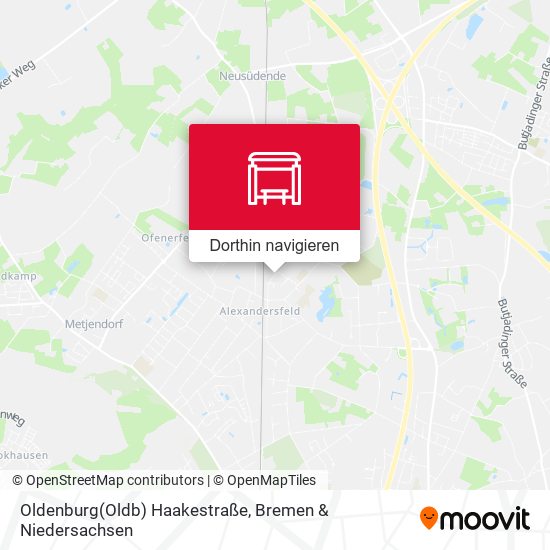 Oldenburg(Oldb) Haakestraße Karte