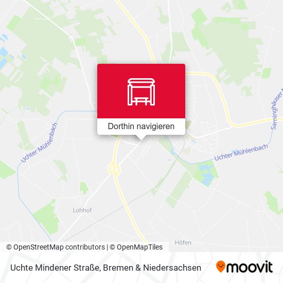 Uchte Mindener Straße Karte