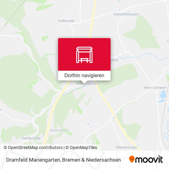 Dramfeld Mariengarten Karte