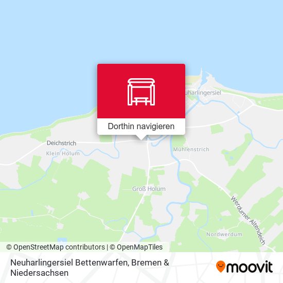 Neuharlingersiel Bettenwarfen Karte