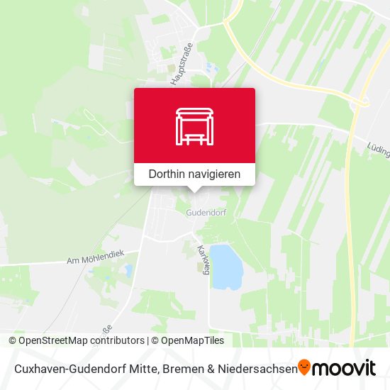 Cuxhaven-Gudendorf Mitte Karte