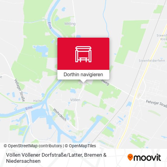 Völlen Völlener Dorfstraße / Latter Karte