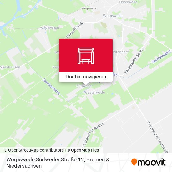 Worpswede Südweder Straße 12 Karte