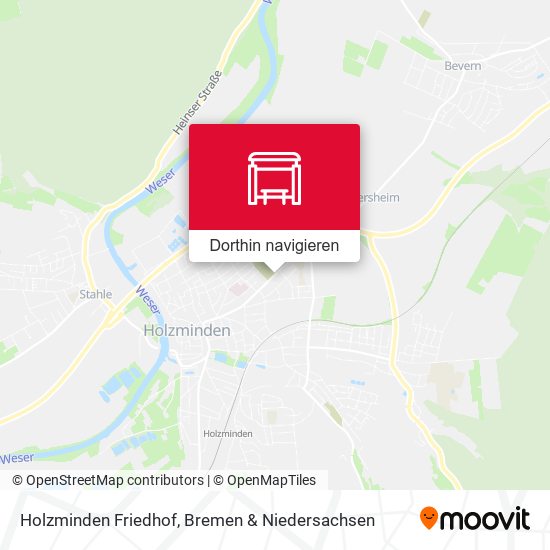 Holzminden Friedhof Karte