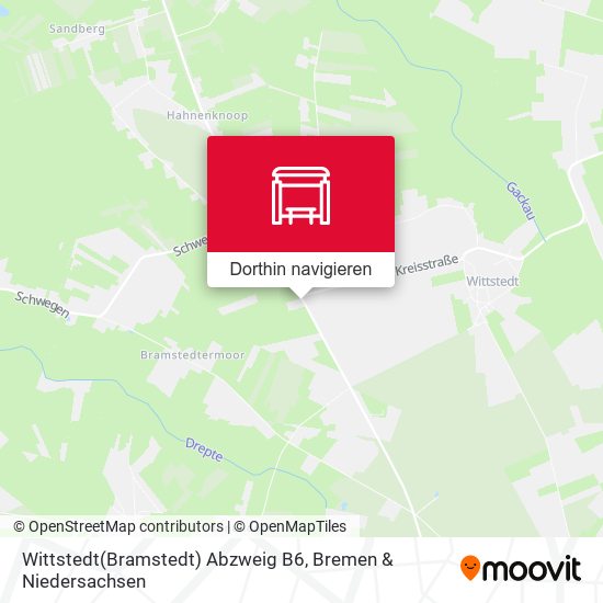 Wittstedt(Bramstedt) Abzweig B6 Karte