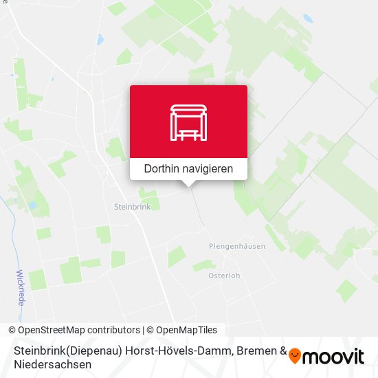 Steinbrink(Diepenau) Horst-Hövels-Damm Karte