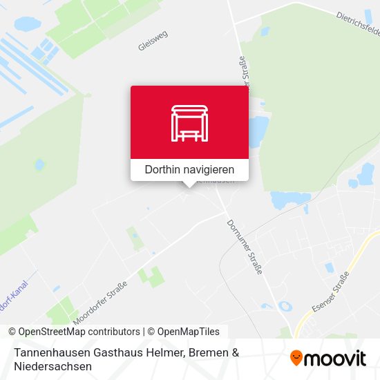 Tannenhausen Gasthaus Helmer Karte