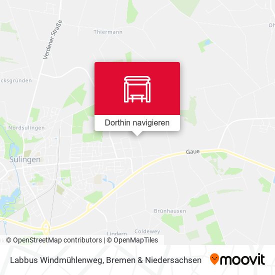 Labbus Windmühlenweg Karte