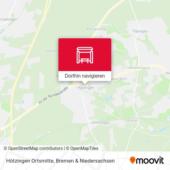 Hötzingen Ortsmitte Karte