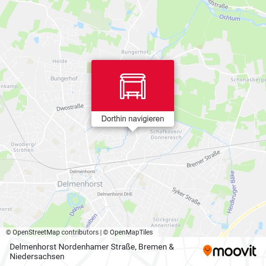 Delmenhorst Nordenhamer Straße Karte