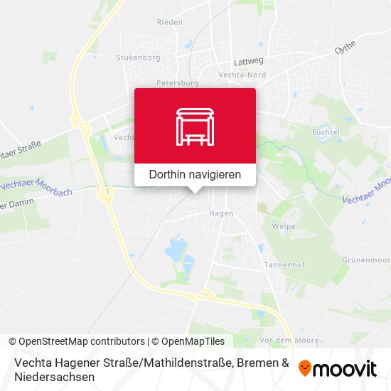 Vechta Hagener Straße / Mathildenstraße Karte