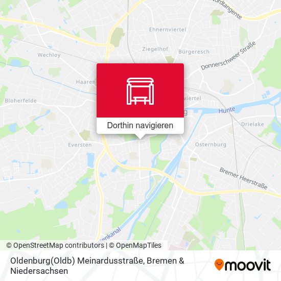 Oldenburg(Oldb) Meinardusstraße Karte